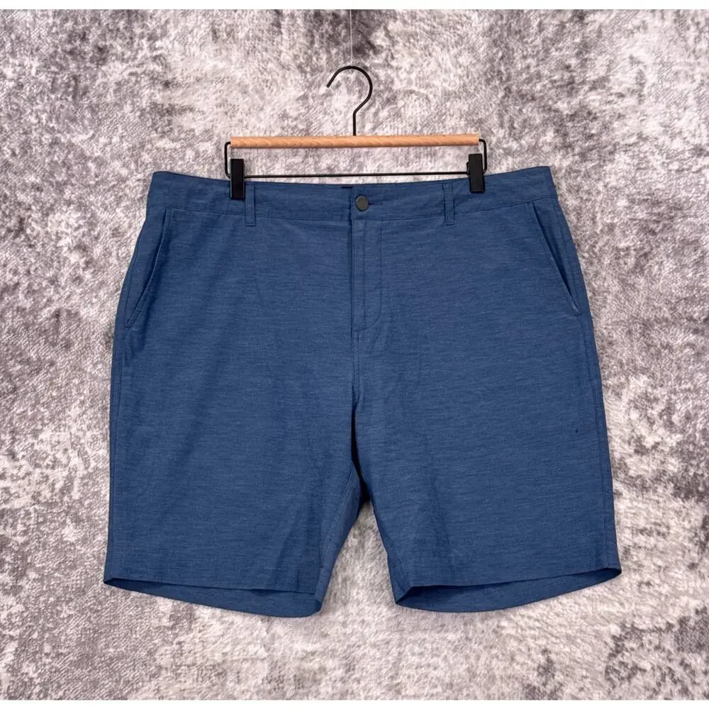 Faherty All Day Shorts 36 Mens Blue